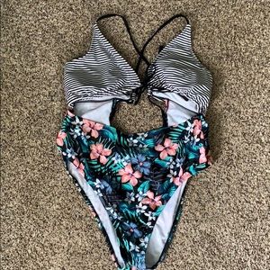 SO Tie-Front Monokini One-Piece Swimsuit | NWOT